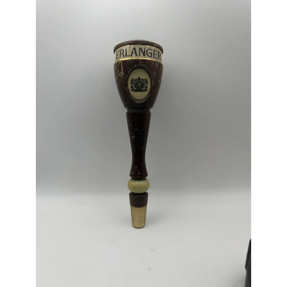 Vintage Erlanger Beer Wooden Tap Handle Bar Draft Faucet Knob 8.5